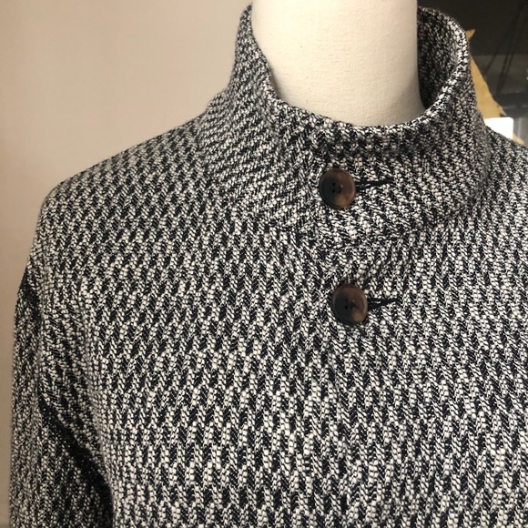 Billy Reid Alister Jacket Button Blk Wht Texture L - Picture 3 of 12